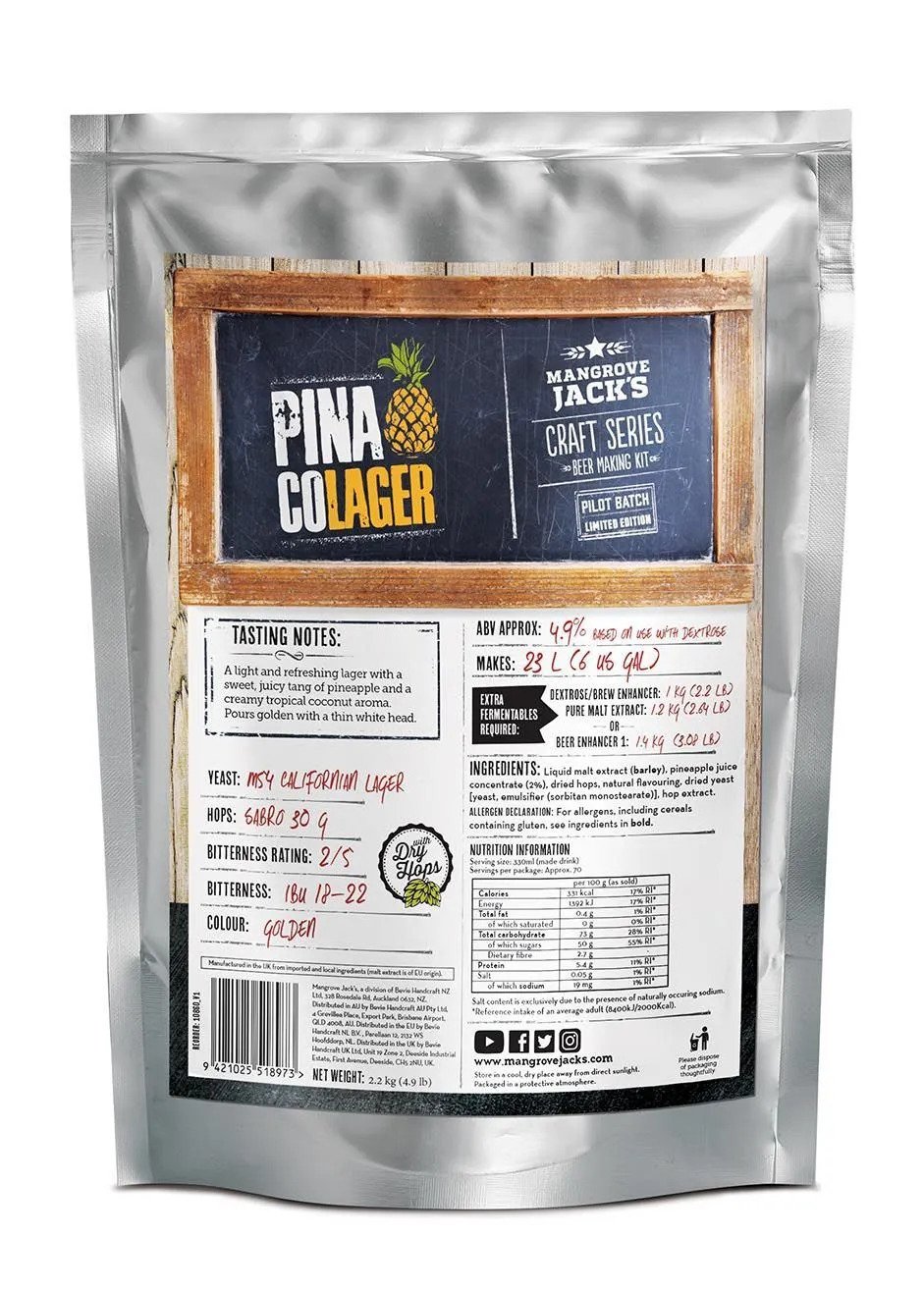 Mangrove Jack's Craft Series Pina CoLager 2,2 kg