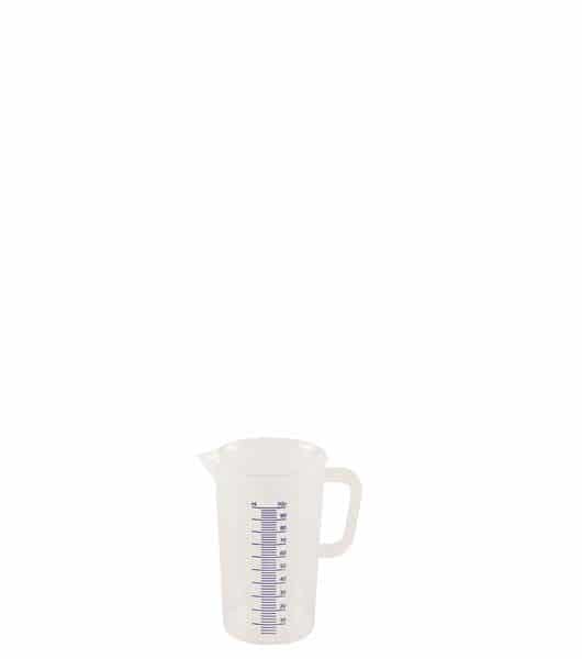Cruche à mesurer plastique (polypropylène)- graduée 100 ml