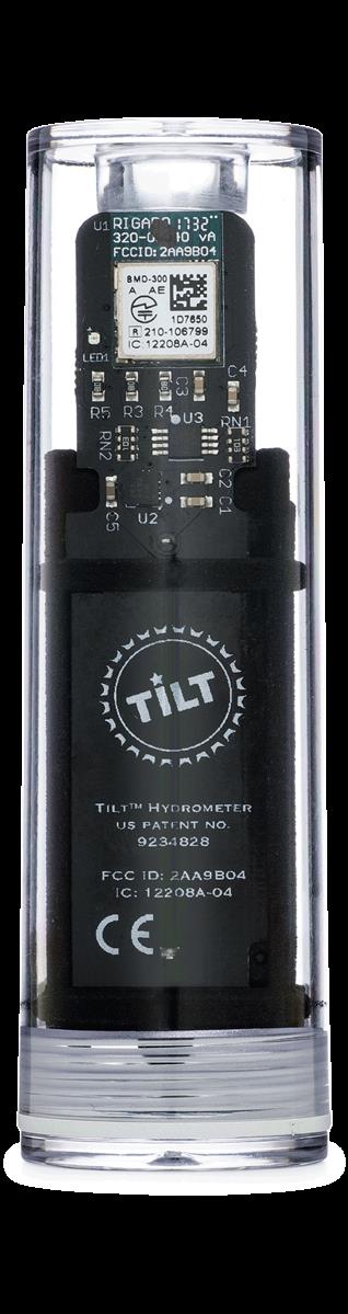 Tilt Hydrometer / Thermometer Schwarz