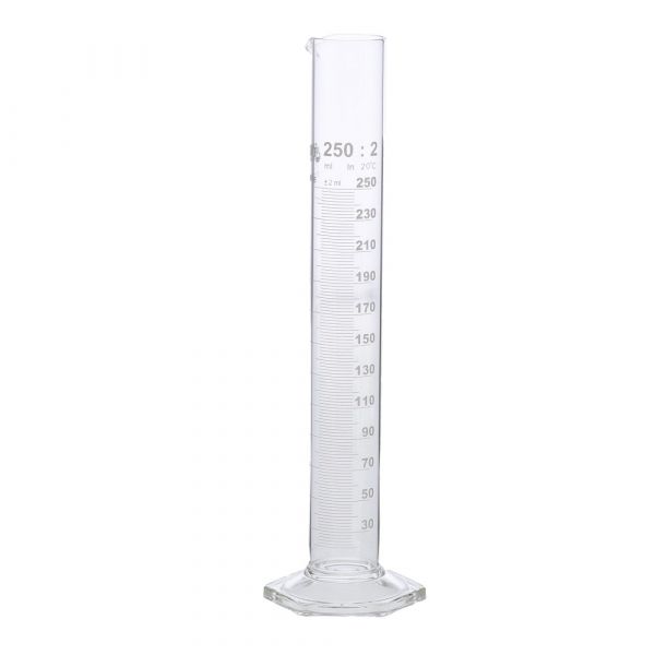 Glass foot measuring glass 250 ml