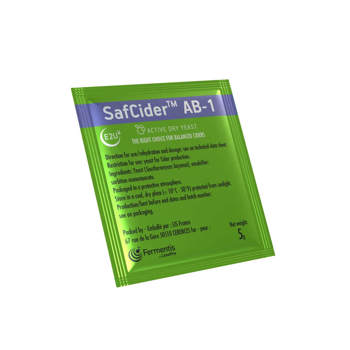 Fermentis Safcider AB-1 Cider Hefe 5 g