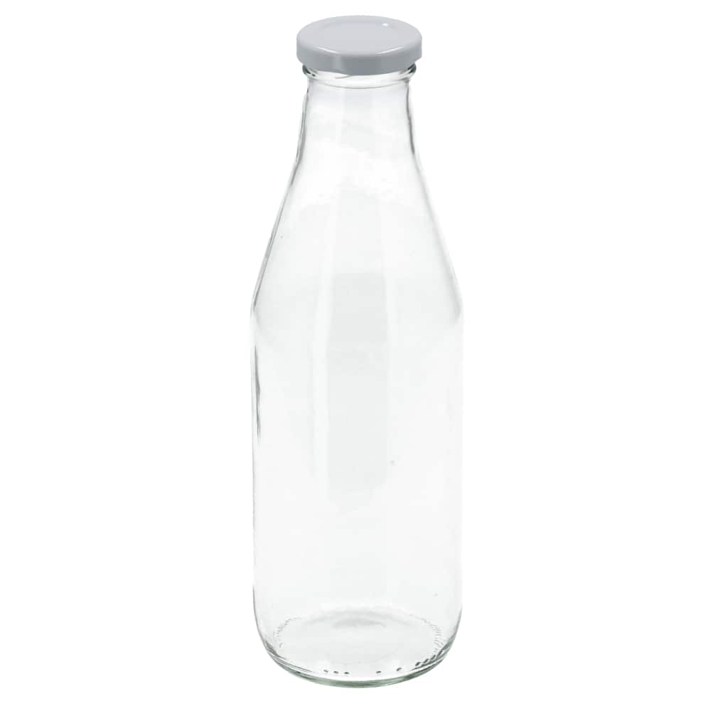 12pcs Empty Juice Bottles Reusable Water Bottles with Caps Milk