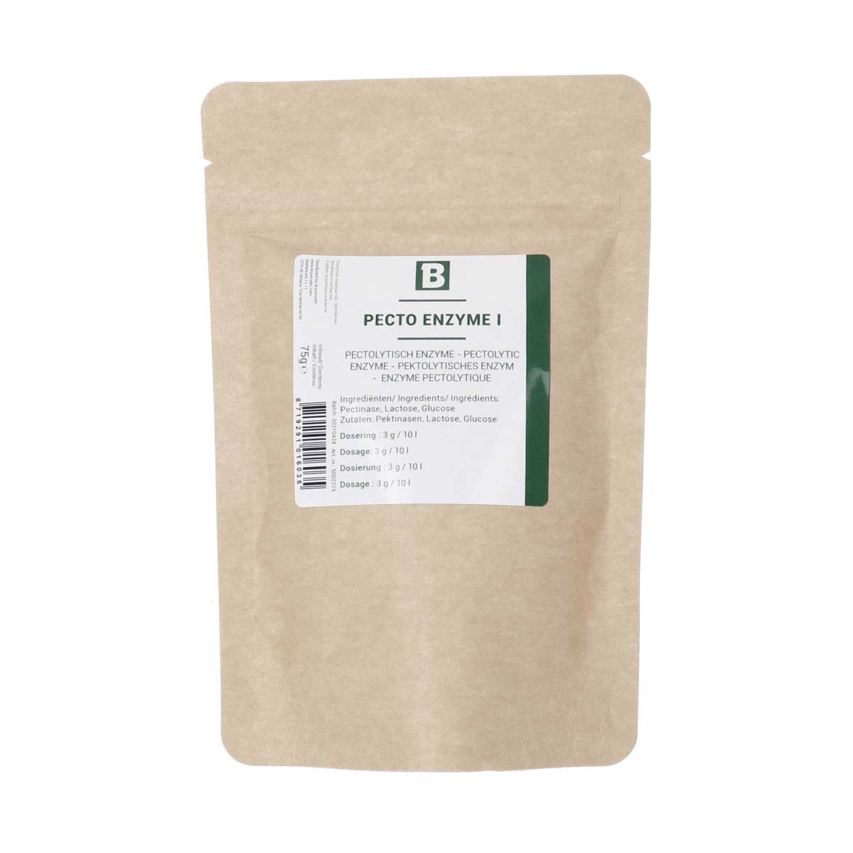 Enzyme Pectolytique I poudre 75 g