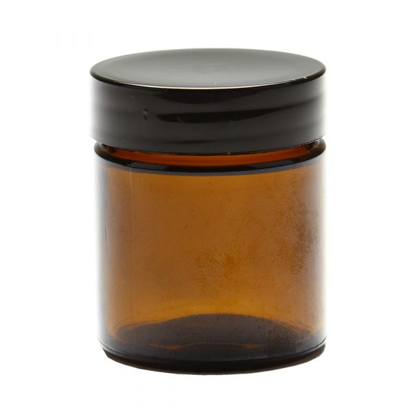 Ointment pot brown glass incl. lid 30 ml