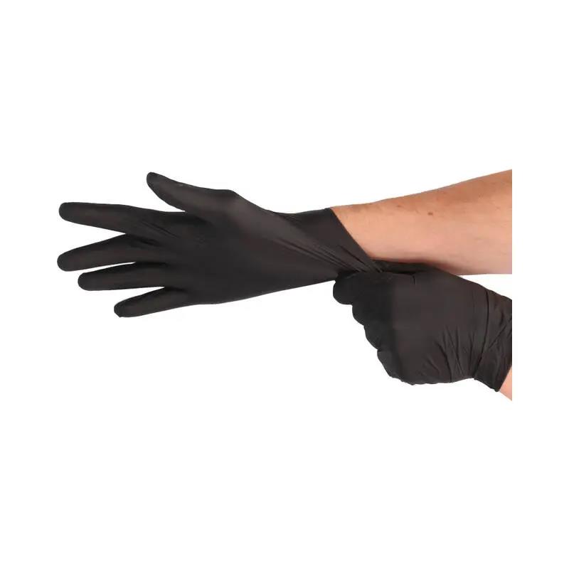Nitril Handschoenen Zwart Extra Large (maat 9-10) 100 st
