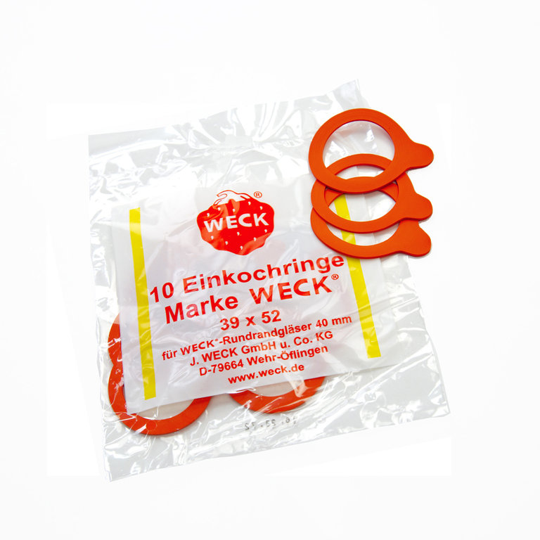 WECK® - Inmaakringen 39x52 (voor ronde rand 40) - 10 stuks