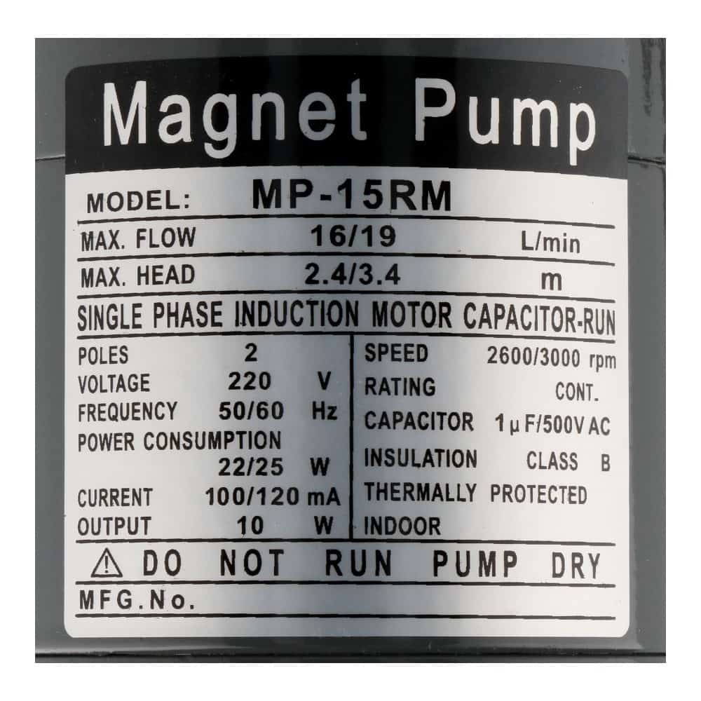 Arsegan Magneetpomp RVS 220V Arsegan Magneetpomp RVS 220V