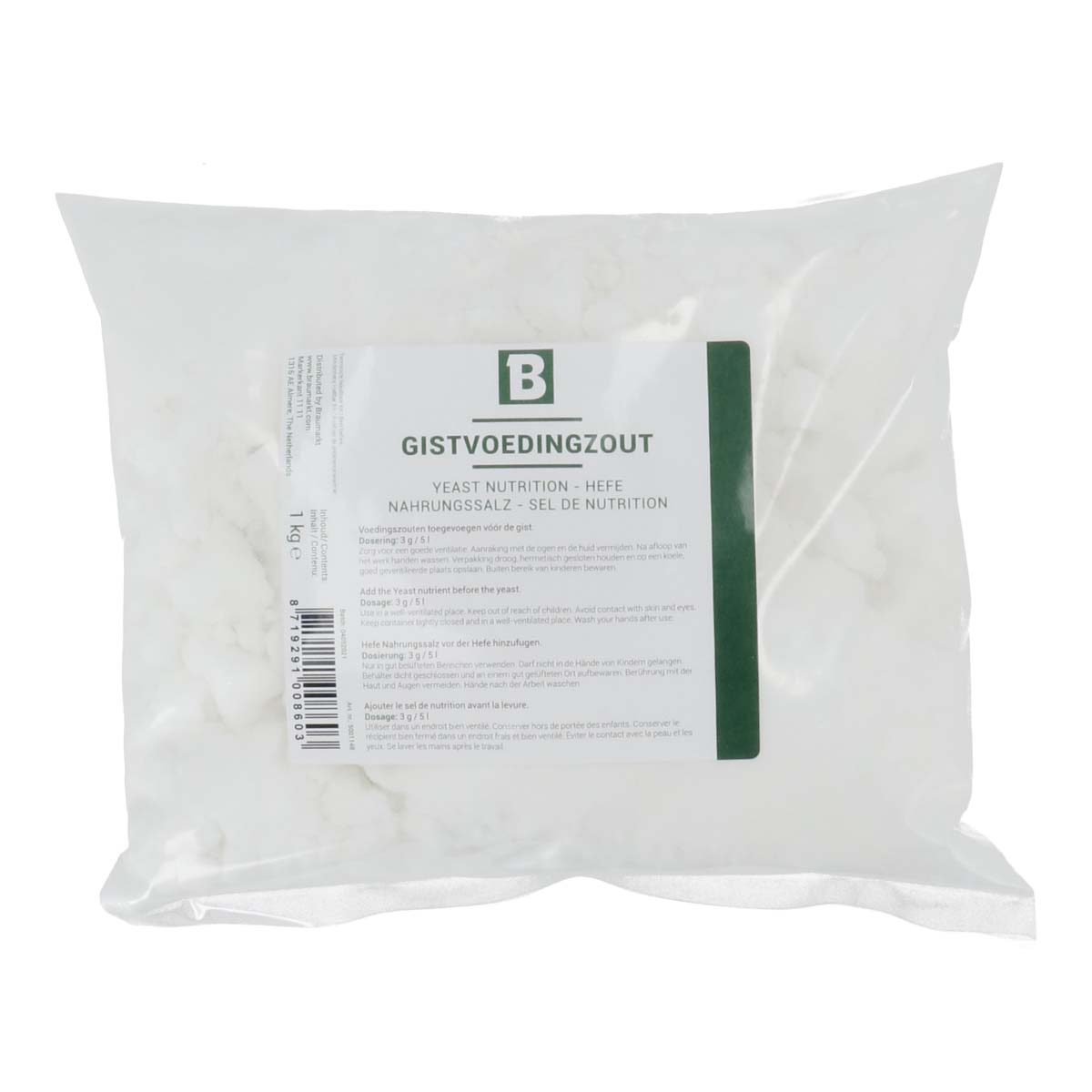 Sel de Nutrition pour levure 1 kg