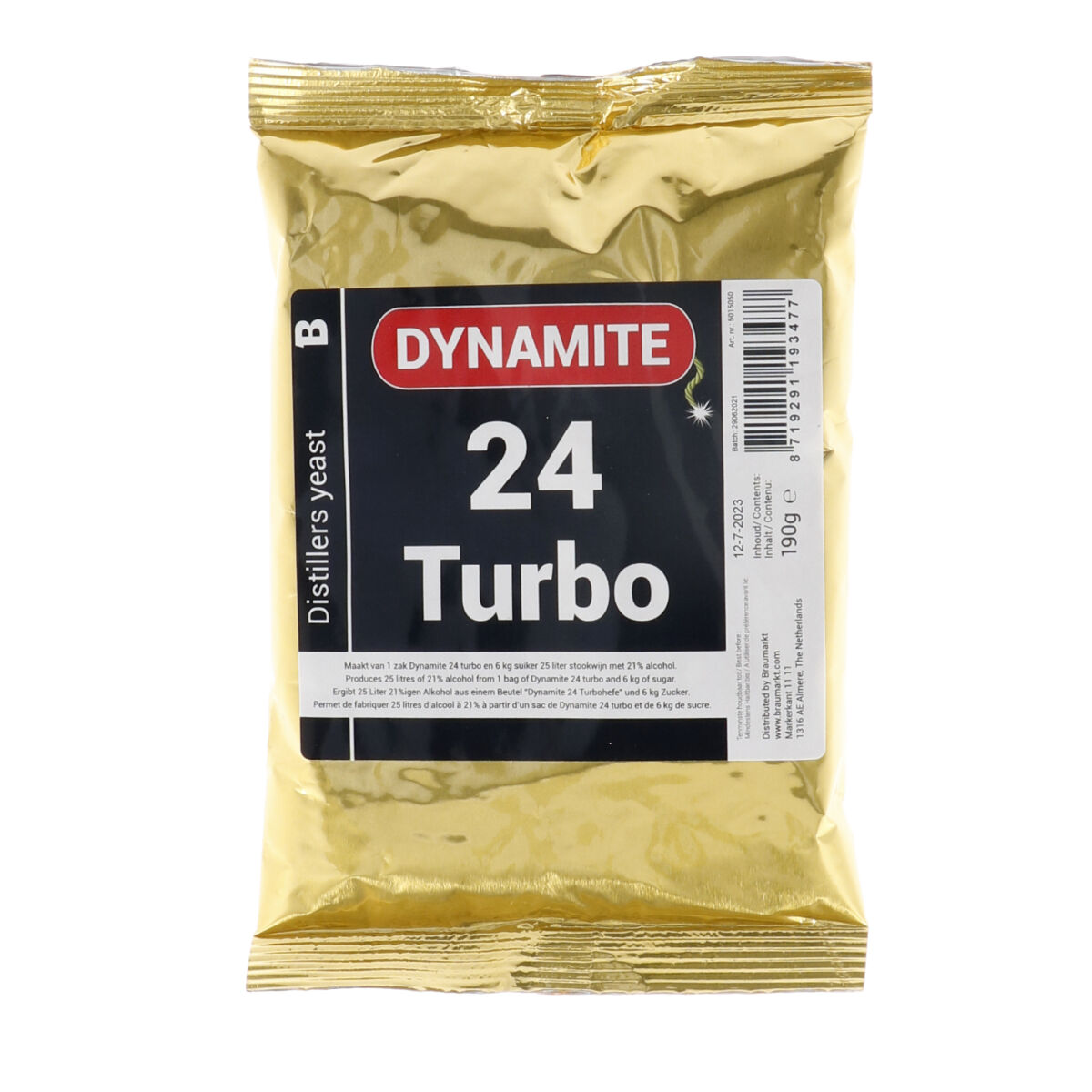 Dynamite 24 uurs Distillers yeast 190 gr