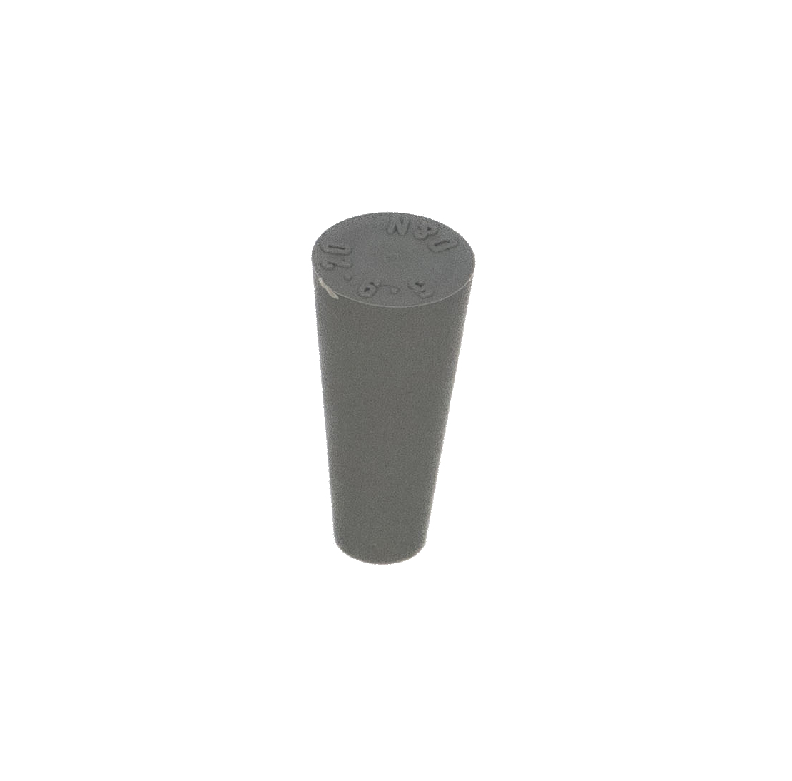 Bouchon en caoutchouc gris 5 x 9 mm sans trou