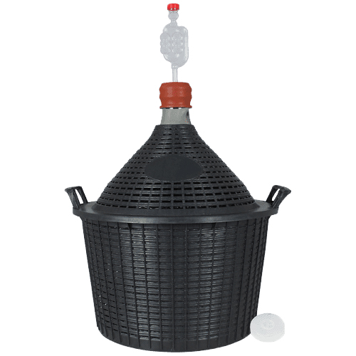 Gistingsfles 15 l + Waterslot + kap 4a + stofdop