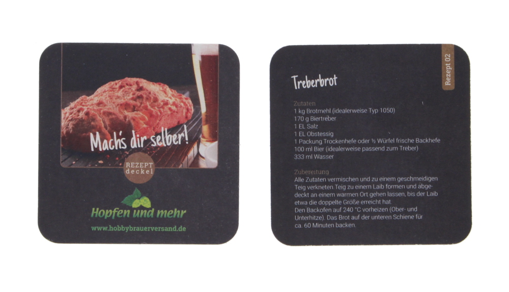 Recept bierviltje - Brouwersbrood - 10-delige verpakking