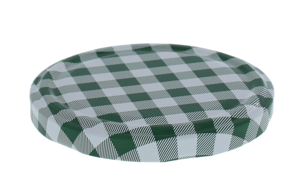 Schroefdeksel TO 43 - groen/wit geruit
