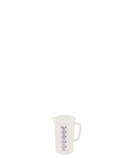 Cruche à mesurer plastique (polypropylène)- graduée 50 ml