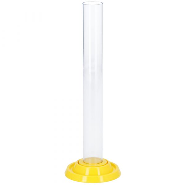 Test glass yellow foot plastic for hydrometer
