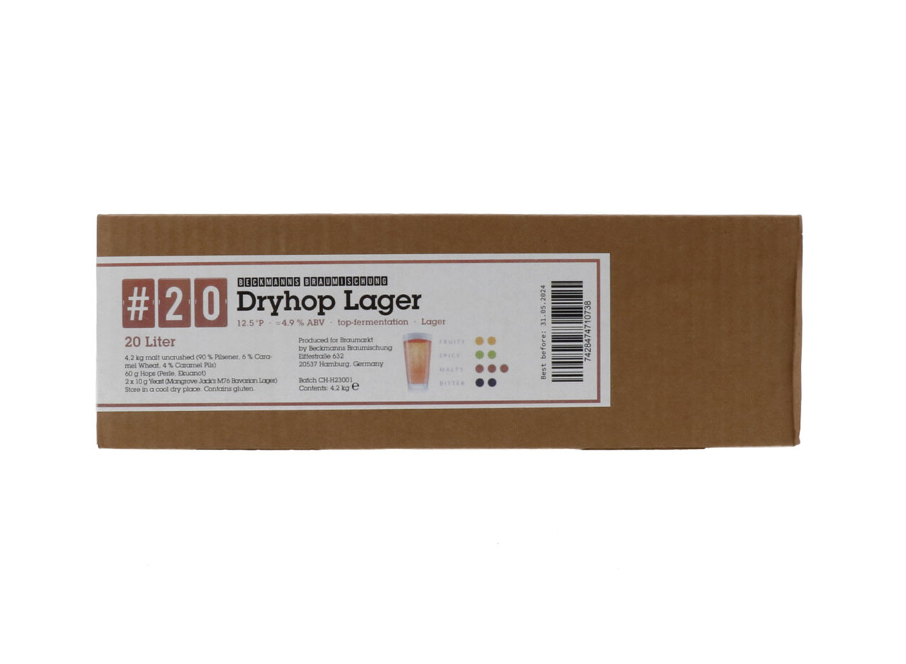 Braumischung Dryhop Lager voor 20l (BBE 31.05.2024)