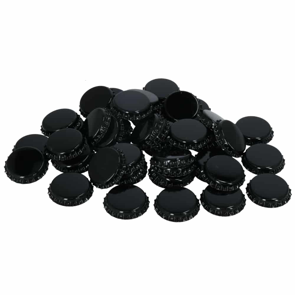 Crown Caps O2 absorbing 29 mm BLACK 100 pcs