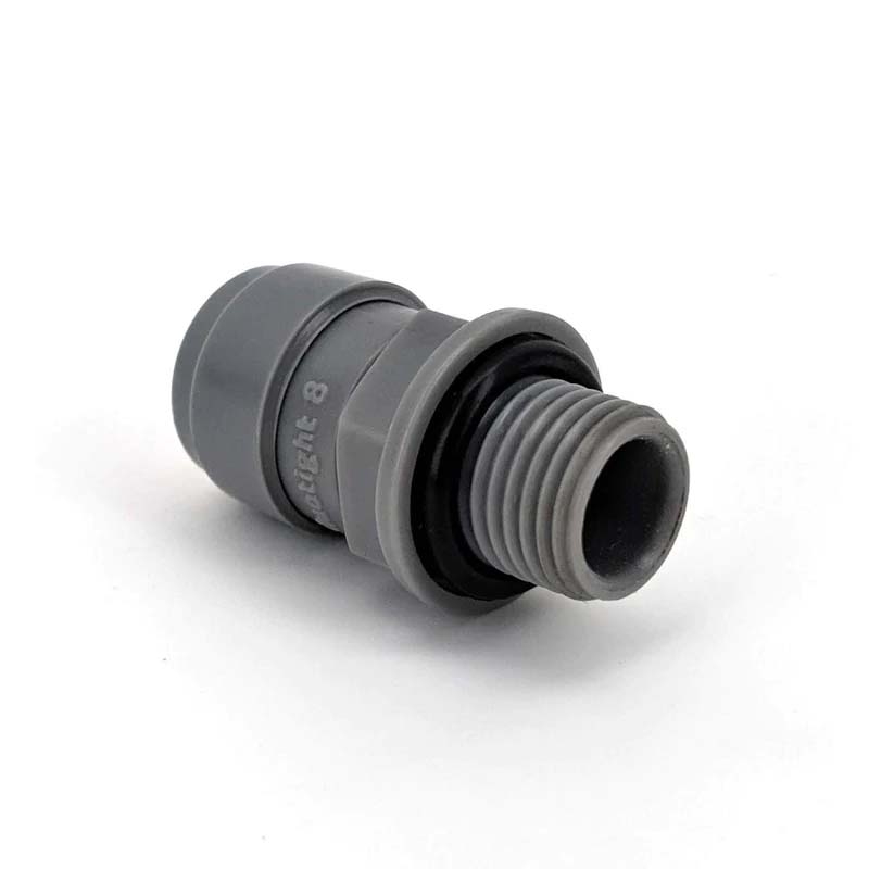 Duotight – 8mm (5/16”) Female x 1/4 Inch BSP Male Thread (With Seated O-Ring)