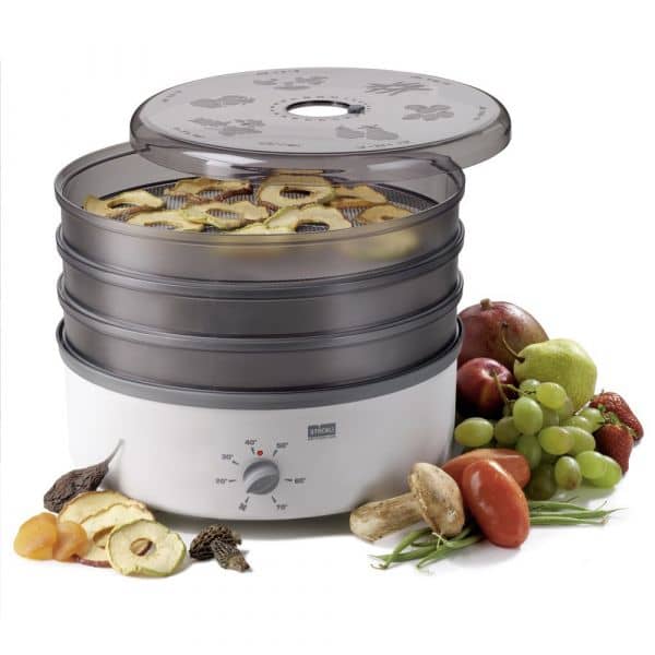 Stockli dehydrator with thermostat stainless steel