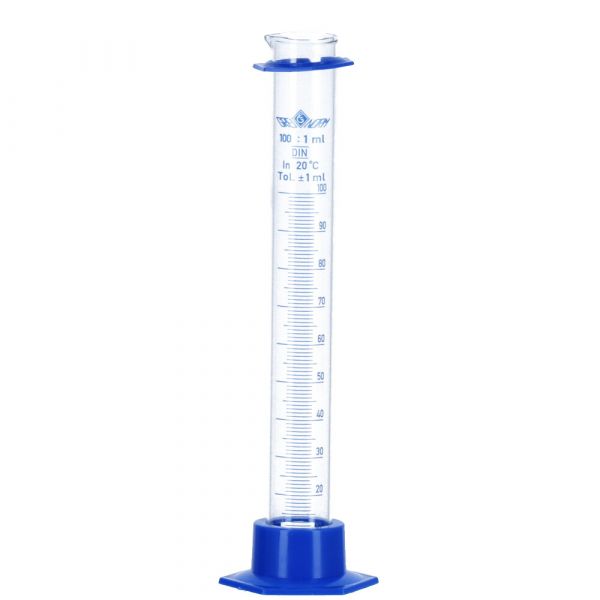 Plastic foot measuring glass 100 ml