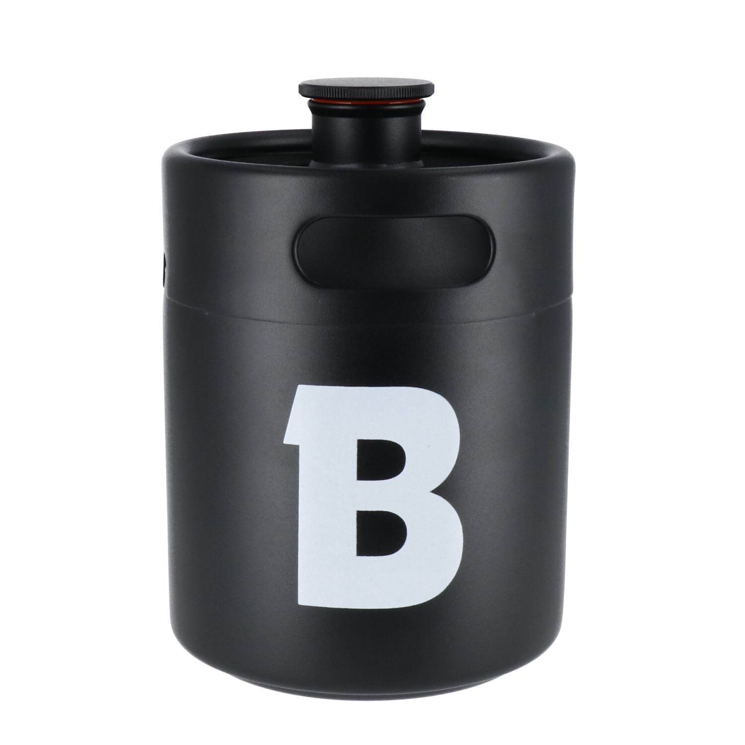 Braumarkt 2L RVS keg Mat Zwart