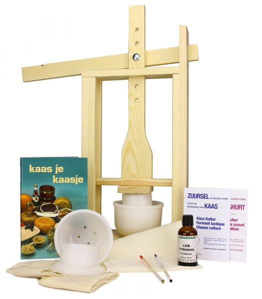 Starter kit cheese making luxury incl. cheese press