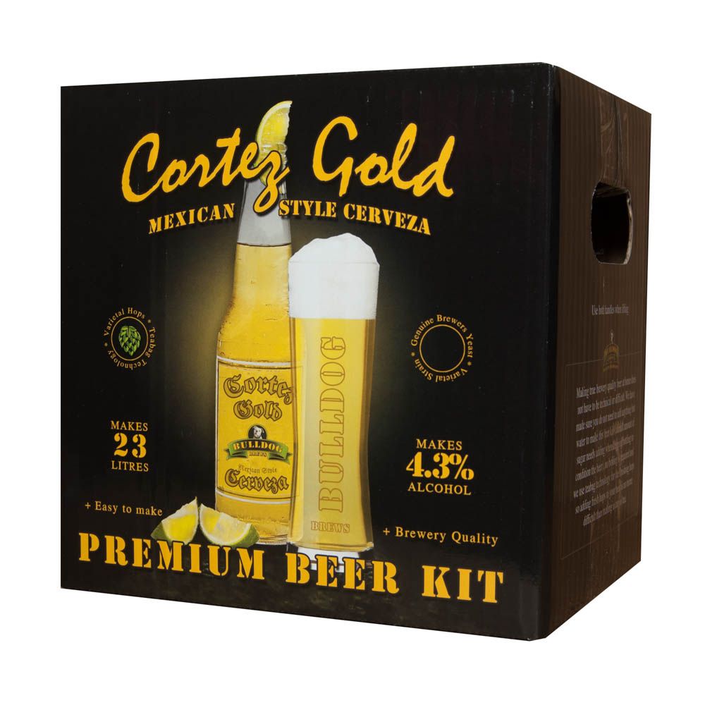 Bulldog Cortez Gold Mexican Cerveza v. 20 liter