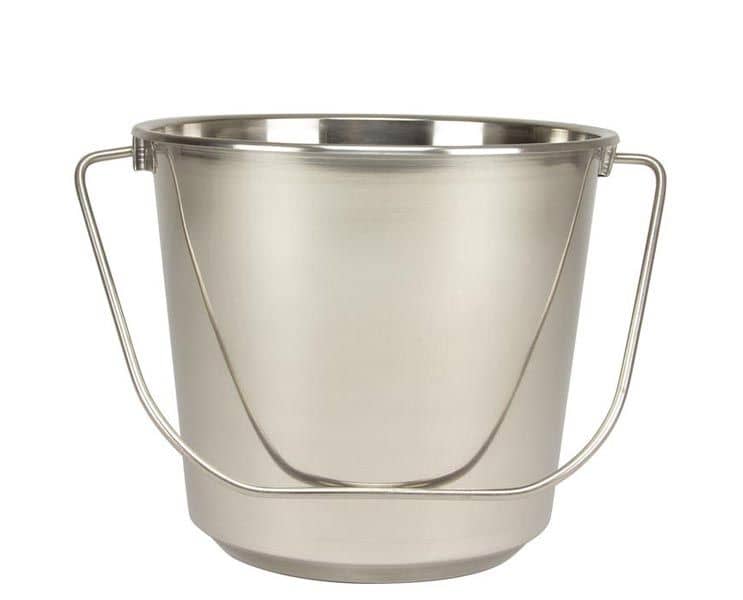 Bucket stainless steel 7 liters