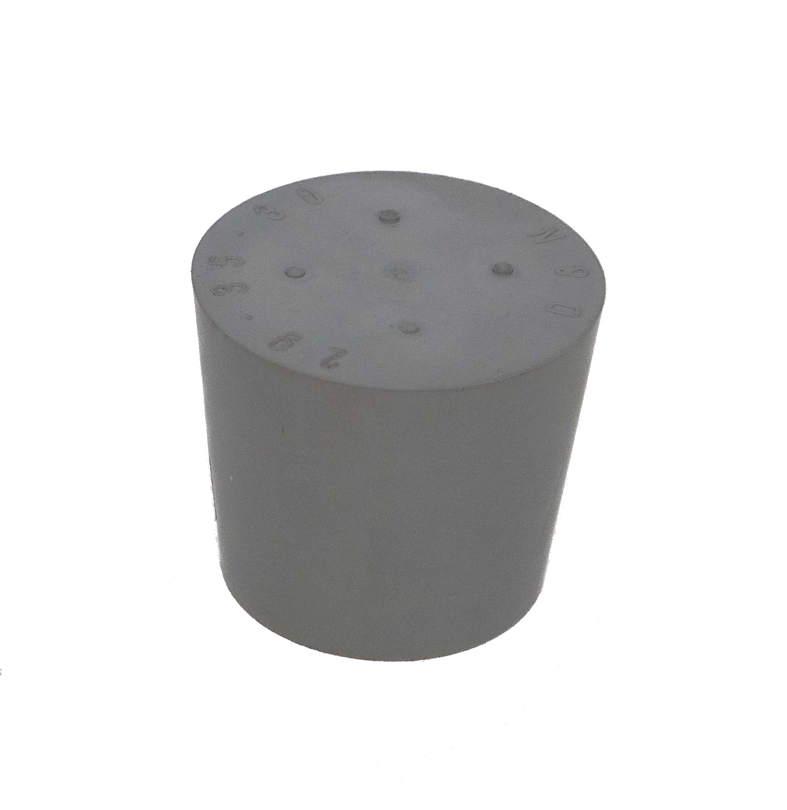 Bouchon en caoutchouc gris 29 x 35 mm sans trou