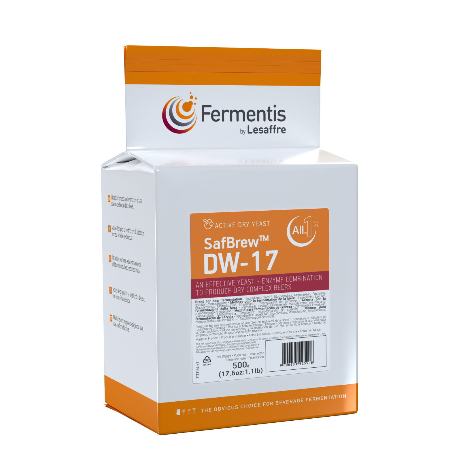 Fermentis SafBrew™DW-17 All-In-1™ for Dry Complex Beers 500 g