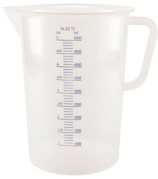Measuring jug pp synthetic graduated 5000 ml