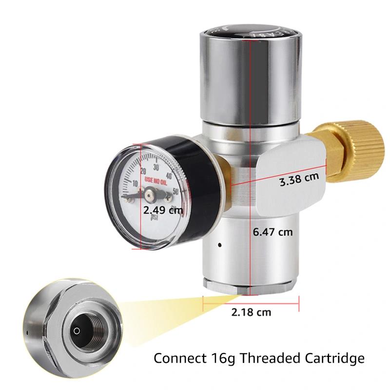 Mini Co2 Regulator 0-4 Bar (0-60 Psi)