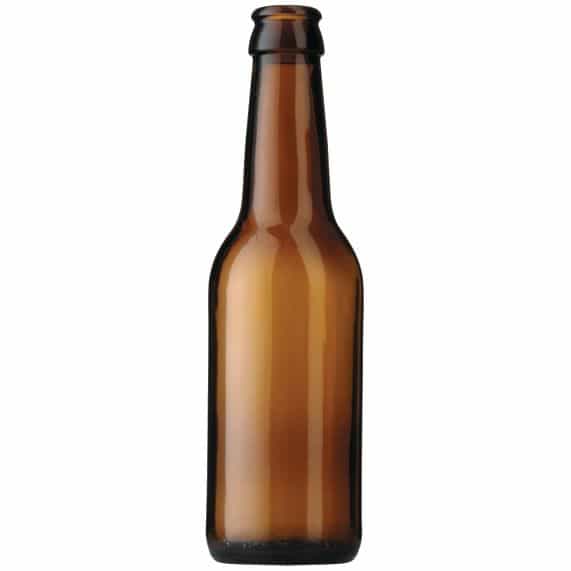 Bouteille de bière Longneck brun 33cl boîte de 24 pcs