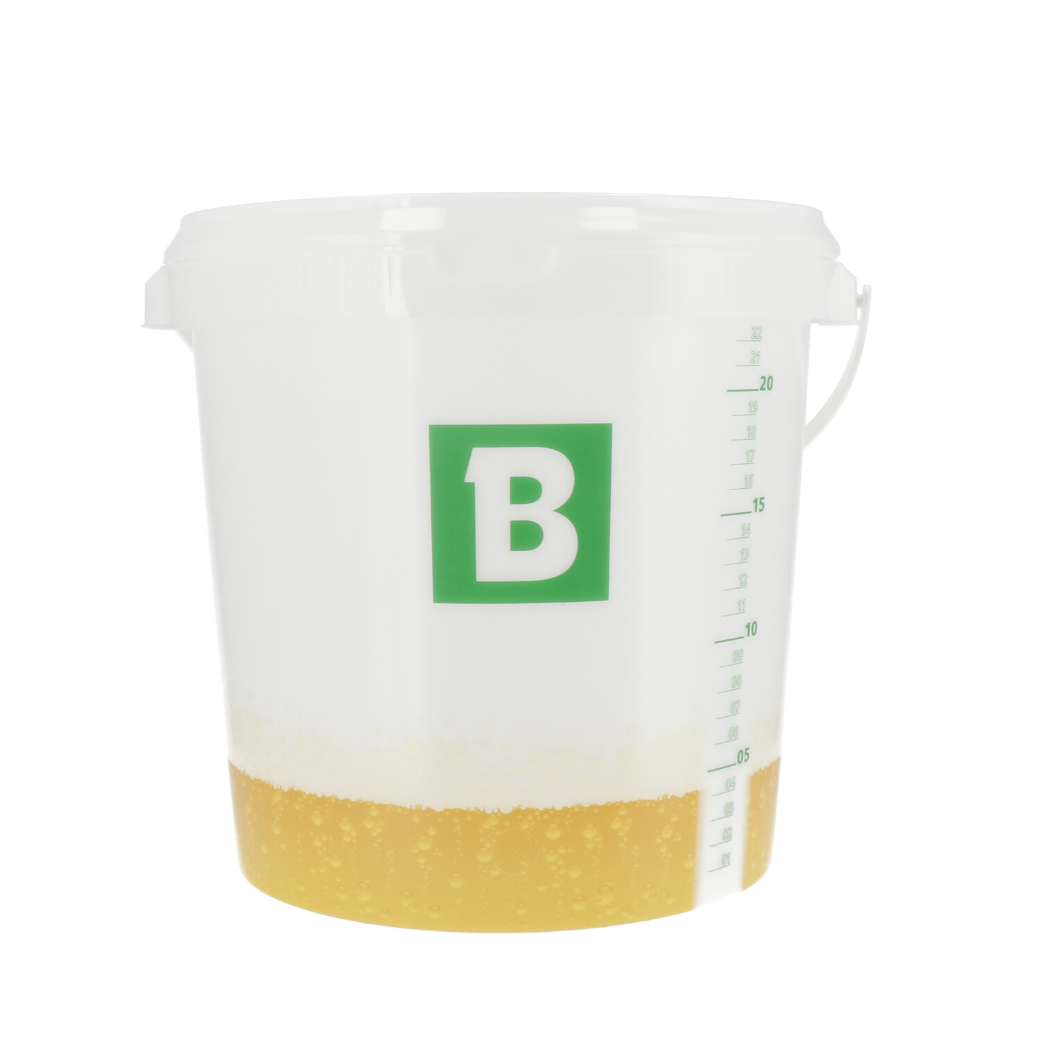 Bucket Semi-Transparent with Lid 25 litres