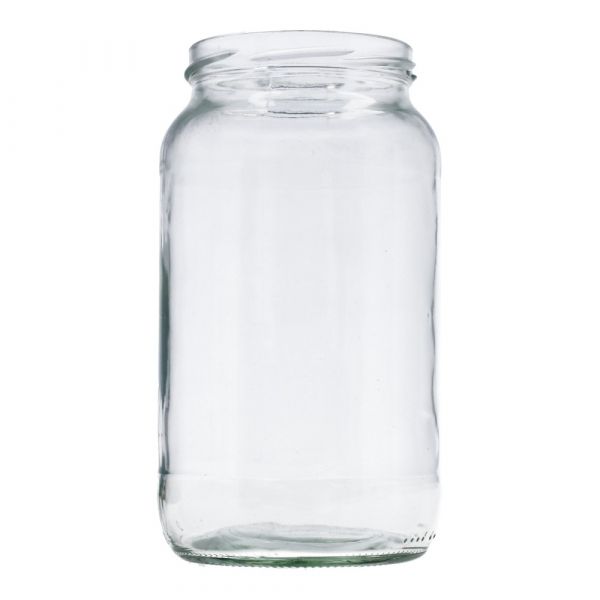 Inmaakglas rond inh. 1000 ml tray 12 st