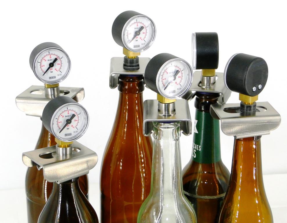MattMill kroonkurk fles Manometer (MMKM)