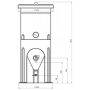 Kellermeister 30 litres Fermenteur Conique avec thermomètre