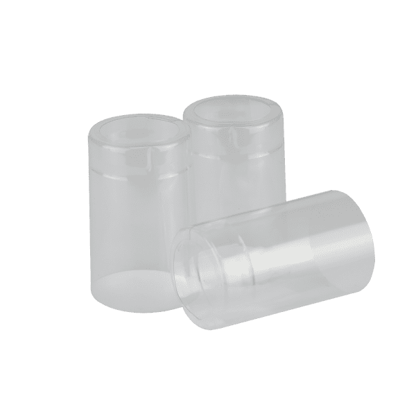 Shrink capsules Transparant WITHOUT LID 100 pc