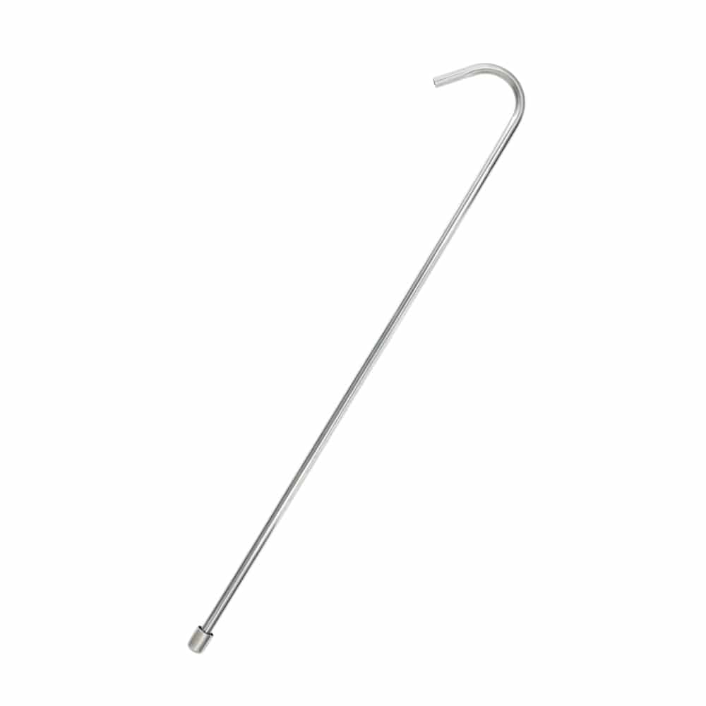  Stainless steel racking cane 61cm with anti sendiment tip