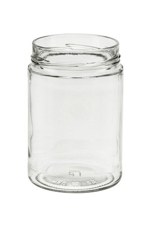 Rond glas 580 ml voor schroefdeksel