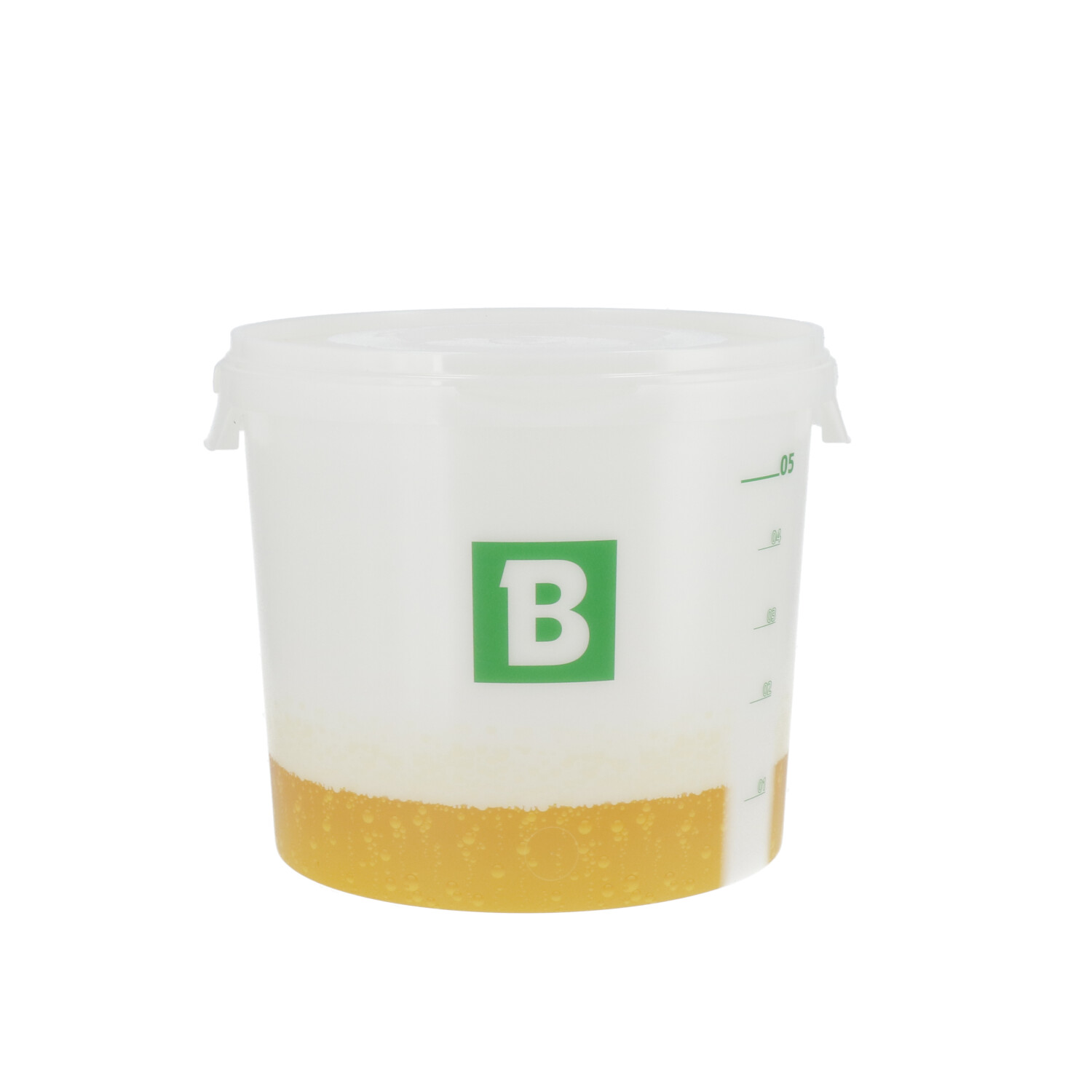 Seau semi-transparent avec couvercle 5 litres