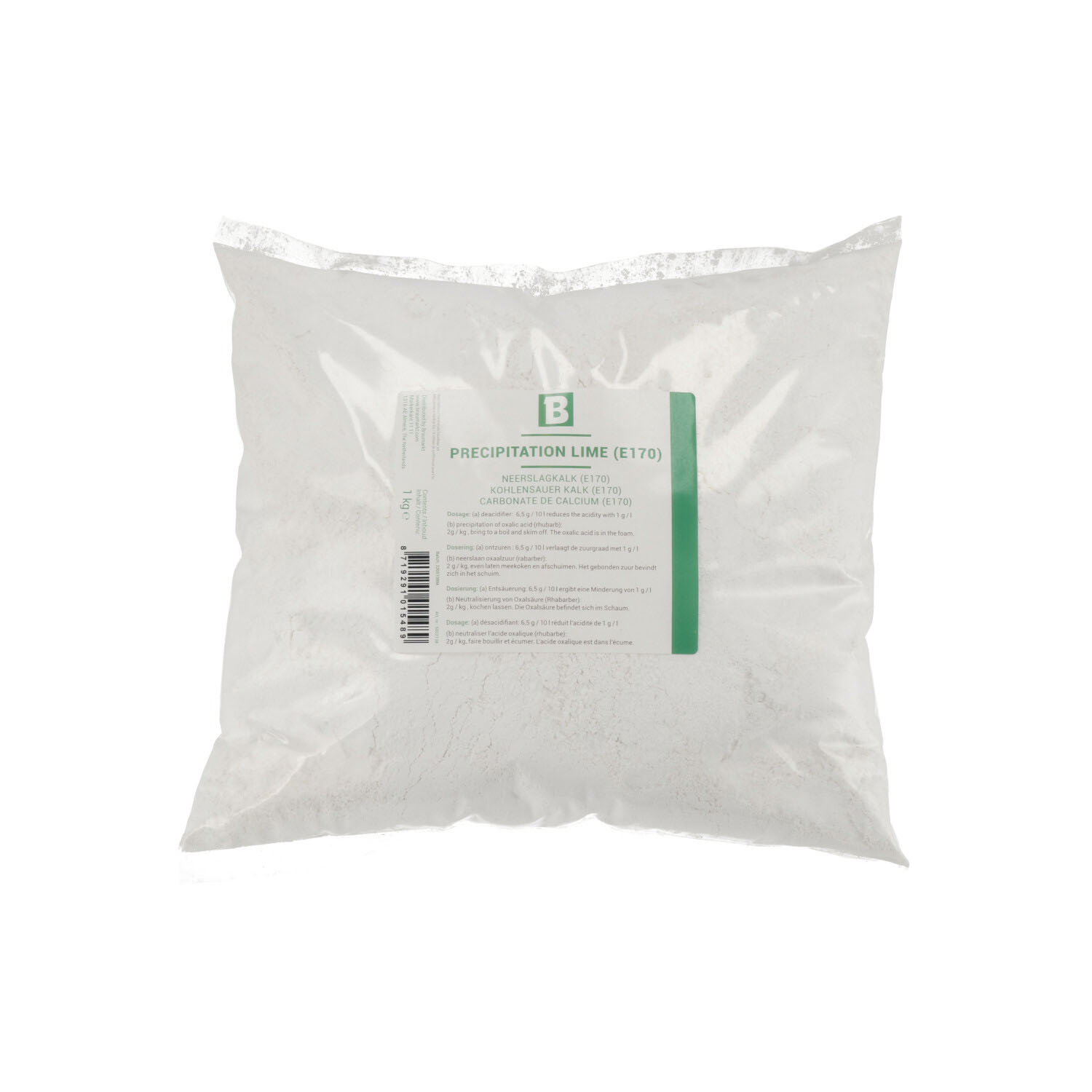 Carbonate de calcium (E170) 1 kg