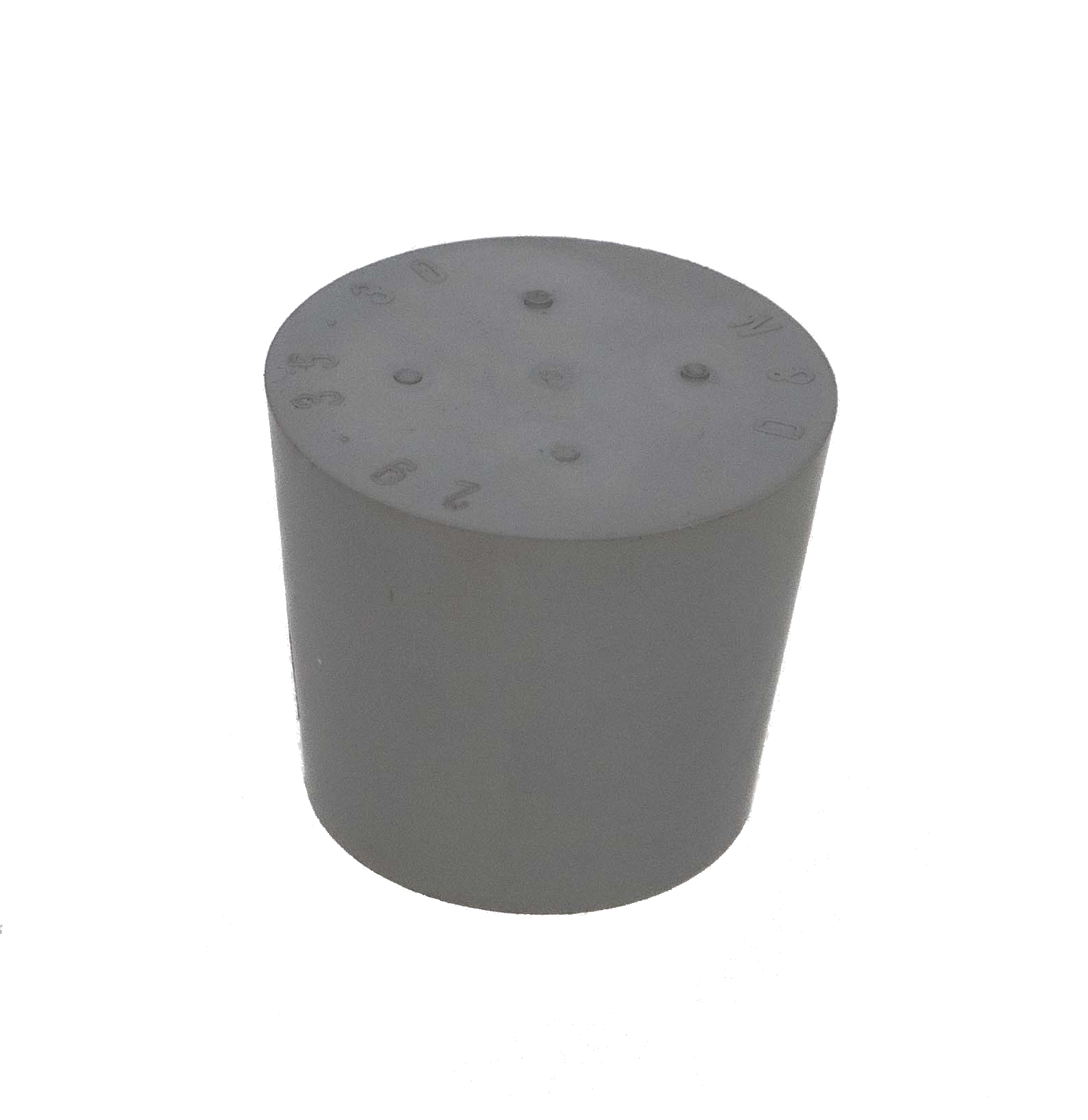 Rubber stopper grey 29 x 35 mm without hole
