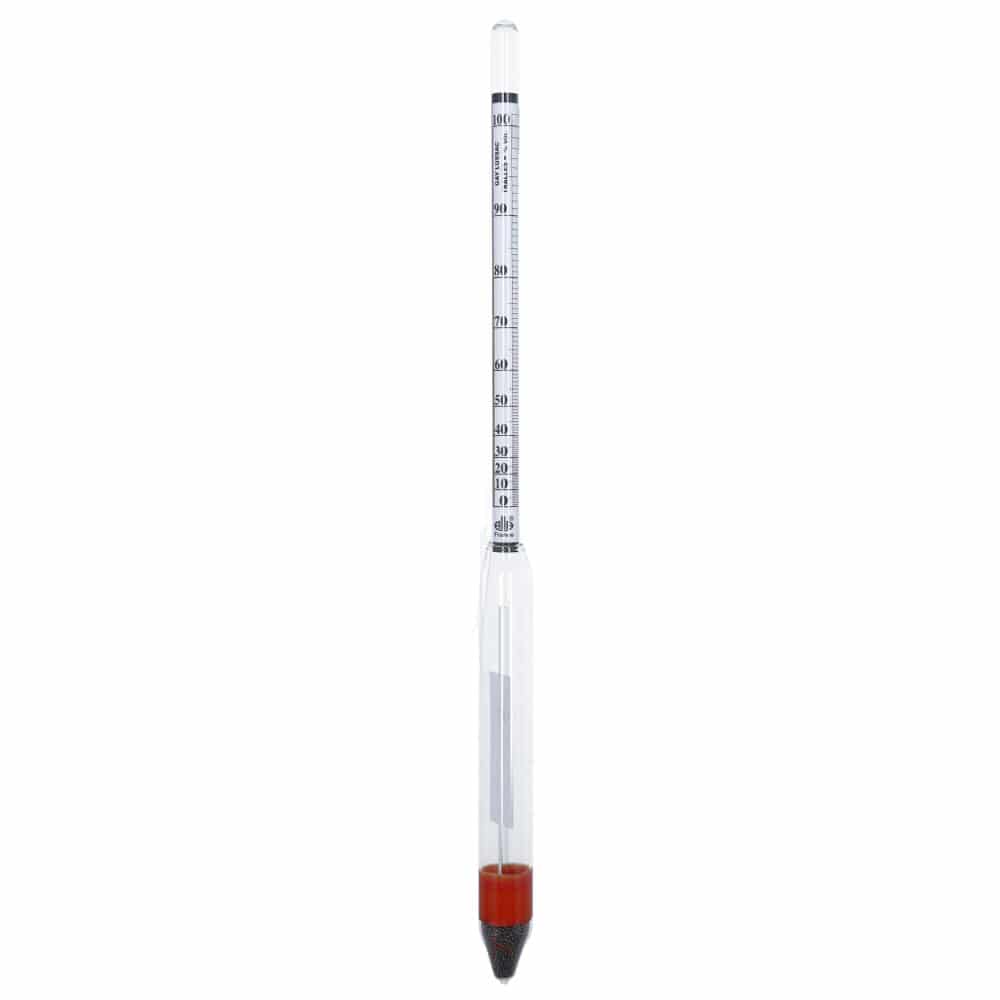 Alcomètre 0-100% avec thermométre intégré