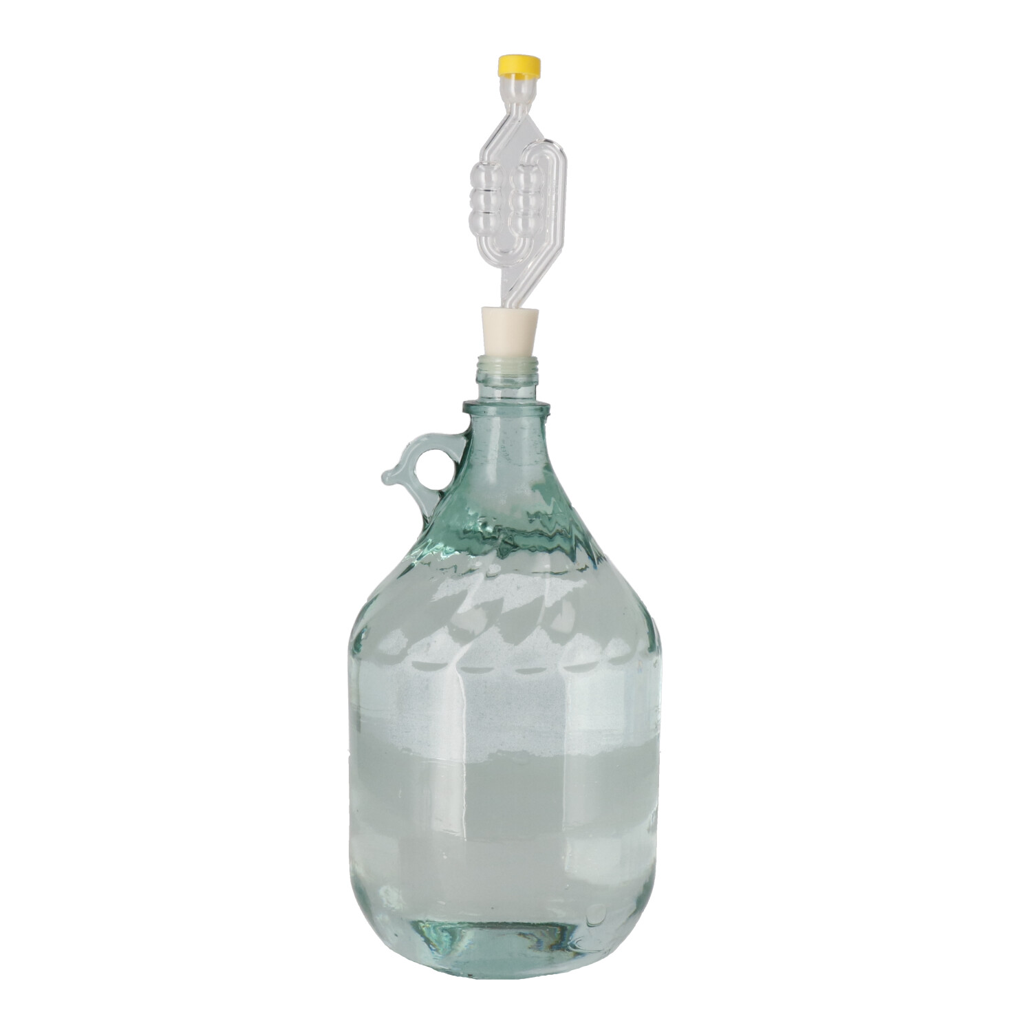 Gistingsfles 5 liter met stop en waterslot