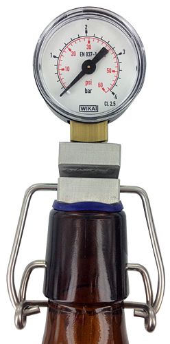 MattMill Manomètre universel pour bouteille à bouchon mécanique