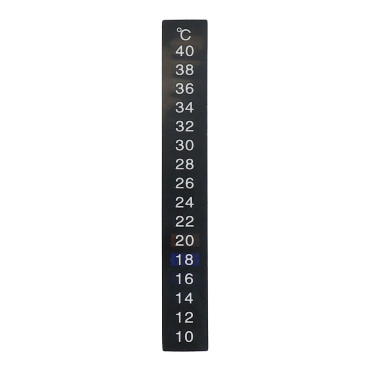 Thermometer strip horizontaal 10-40°C