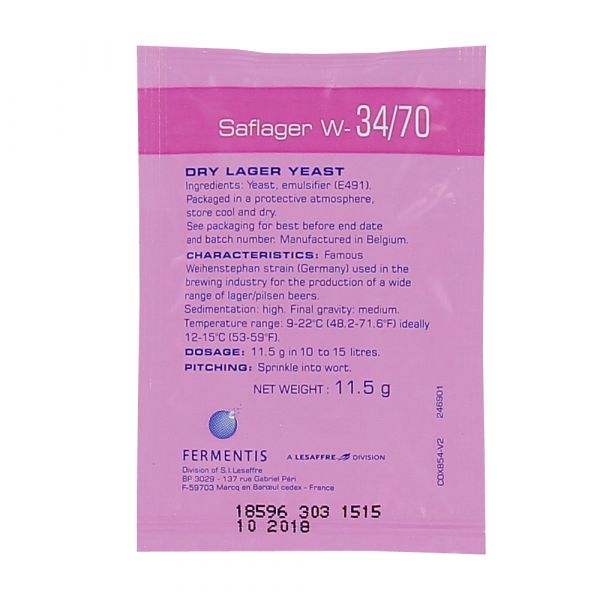 Fermentis Saflager W-34/70 11.5 g