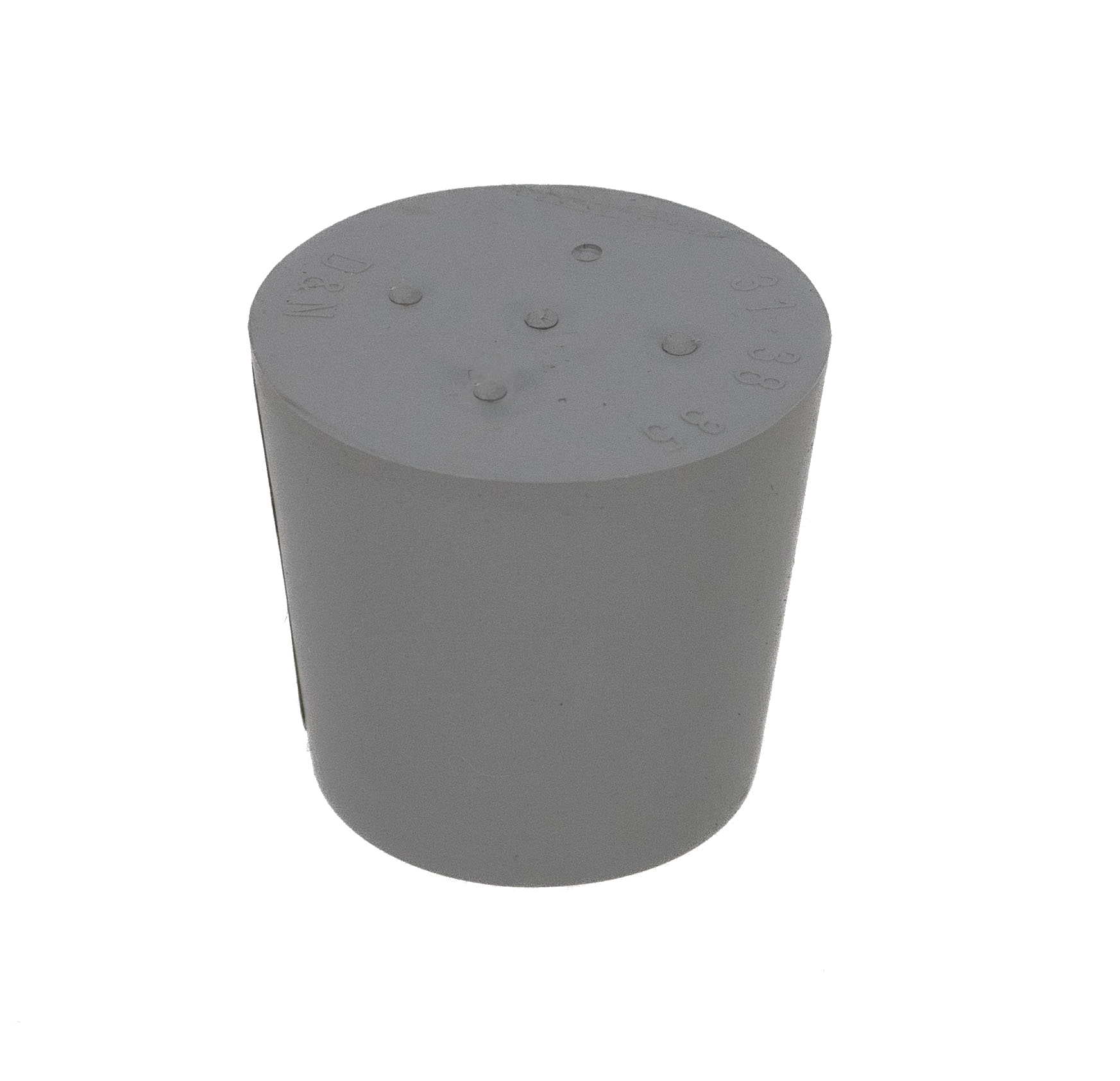 Rubber stopper grey 31 x 38 mm without hole