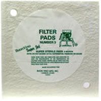 Plaques filtrantes pour Super-Jet Stérilisantes n°3 Ensemble de 3 pcs.